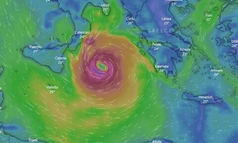 Κακοκαιρία «Ιανός»: Live η πορεία του μεσογειακού κυκλώνα