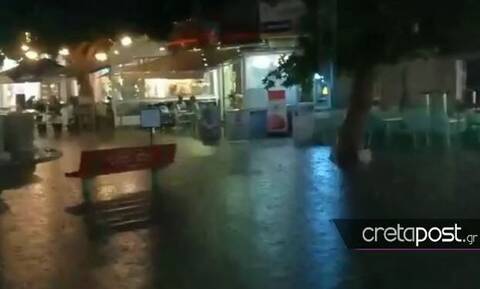 Κακοκαιρία: Ο Ιανός «μαστιγώνει» την Κρήτη - Πλημμύρες και διακοπές ρεύματος (pics+vids)