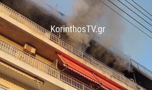 Κόρινθος: Φωτιά σε διαμέρισμα πολυκατοικίας - Δύο άτομα στο νοσοκομείο